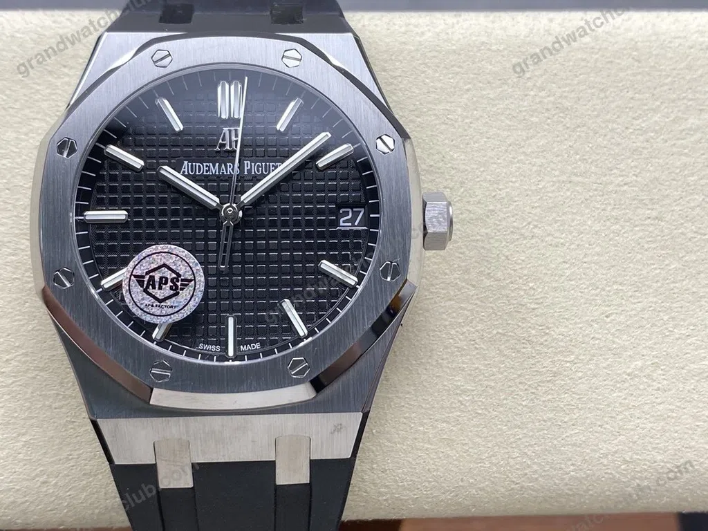 Super Clone Audemars Piguet Royal Oak 15500ST.OO.1220ST.03 41mm Black Rubber Strap — view 9