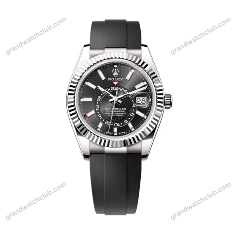 Super Clone Rolex Sky-Dweller Bright black Dial 336239