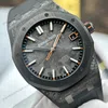 Super Clone Audemars Piguet Royal Oak 15500 DiW Voidline Carbon 41mm orange color — side profile
