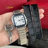 Super Clone Cartier Santos de Cartier Large WSSA0047 39.8mm – — dial close-up