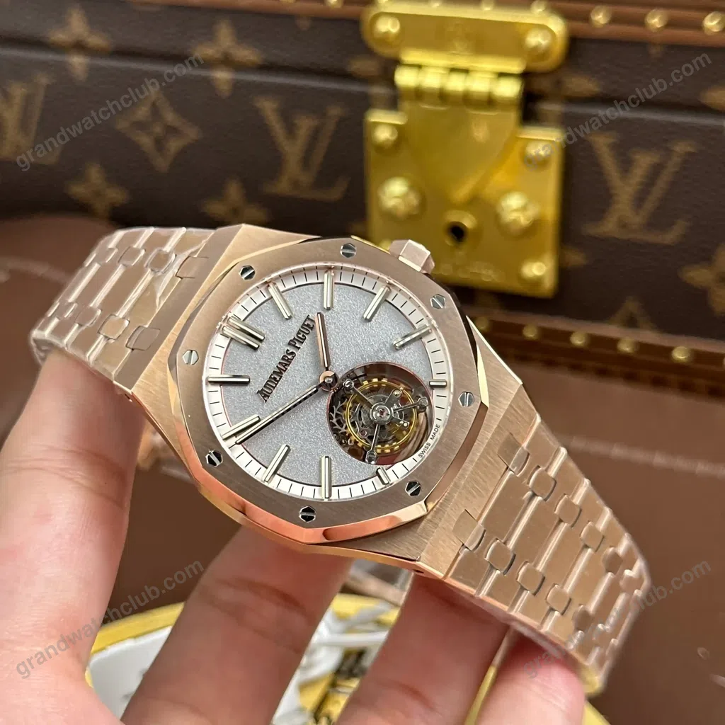 Super Clone Audemars Piguet Royal Oak Selfwinding Flying Tourbillon 26730OR.OO.1320OR.05 41mm — case and bezel