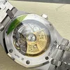 Super Clone Audemars Piguet Royal Oak Frosted-Gold 15454BC 37mm Gray Dial — movement / caseback view