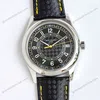 Super Clone Patek Philippe Calatrava 6007A Steel 40mm Ebony Black Dial — dial close-up
