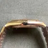 Super Clone Rolex Land-Dweller 40 mm Everose gold (2025) — on leather display