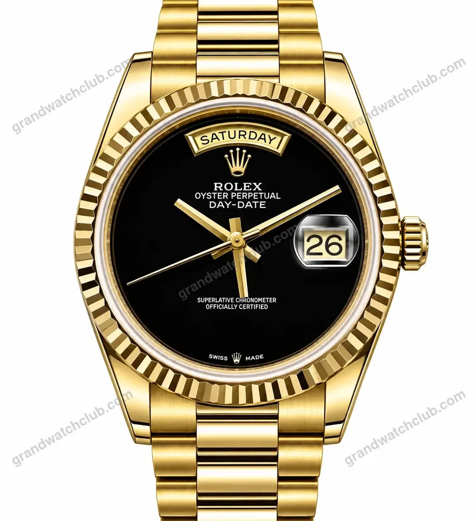 Super Clone Rolex Day-Date 40 Black Onyx Dial 228238 President – Swiss SuperClone