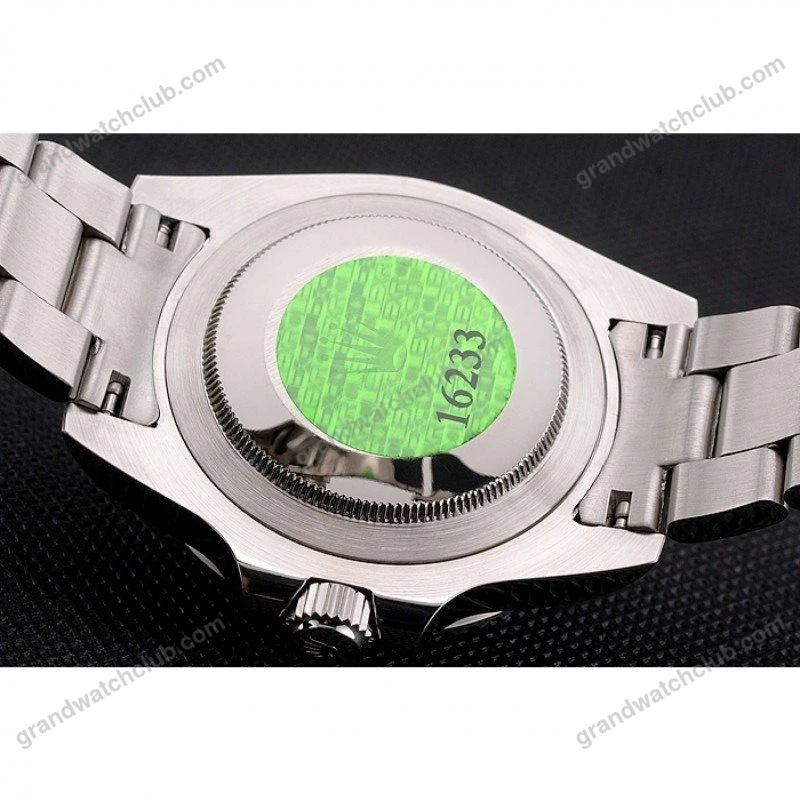 Super Clone Rolex Submariner Black Dial 114060 — on leather display