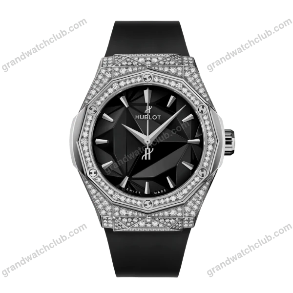 Super Clone Hublot Classic Fusion 40mm Leather Strap Steel