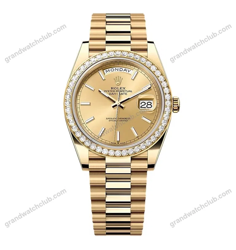 Super Clone Rolex Day-Date Champagne Dial 228348rbr-0008 40 mm