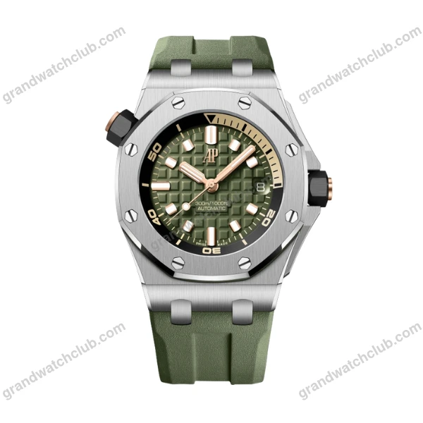 Super Clone Audemars Piguet Royal Oak Offshore Diver 15720ST 42mm Green Dial