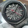 Super Clone Audemars Piguet Royal Oak 41mm Steel Bracelet Carbon — clasp and links
