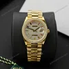 Super Clone Rolex Day-Date Diamond-Paved Dial 128398tbr-0012 36 mm — dial close-up
