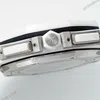 Super Clone Audemars Piguet Royal Oak Offshore Chronograph Ceramic 26402CB 44mm White Dial – — on leather display