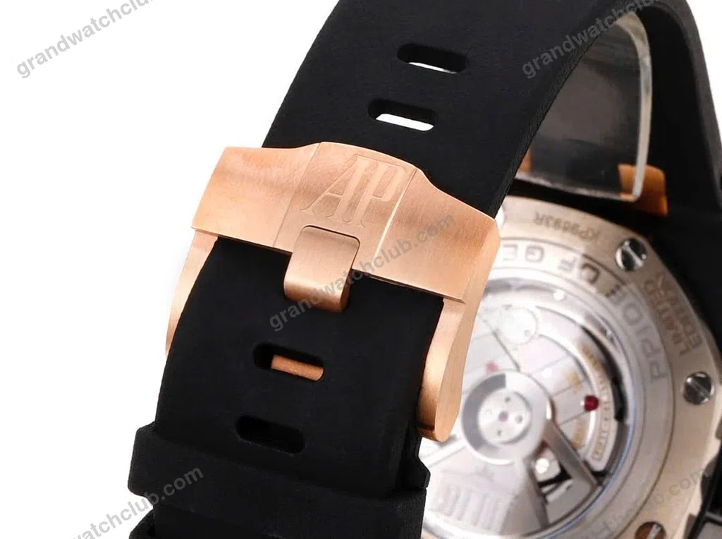 Super Clone Audemars Piguet Royal Oak Offshore Selfwinding Chronograph Black 26415CE 44mm Grey Dial – — view 9