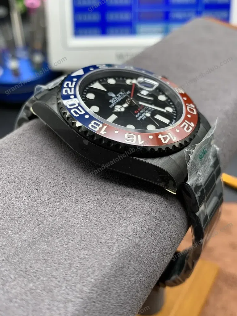 Super Clone Rolex GMT-Master II Pepsi Black PVD 126710BLRO β Swiss SuperClone - photo 4