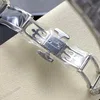 Super Clone Patek Philippe Nautilus 7118/1200A-001 35.2mm Blue Dial Steel — on leather display