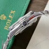 Super Clone Rolex Day-Date Ice Blue Diamond Dial 128236-0009 36 mm — on leather display