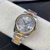 Super Clone Rolex Datejust Silver Roman Diamond Dial 126233-0032 36 mm — clasp and links