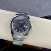 Super Clone Rolex Datejust Slate Diamond Dial 126334-0005 41 mm β movement / caseback view