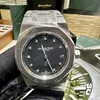 Super Clone Audemars Piguet Royal Oak Jumbo Extra-Thin 15206PT.OO.1240PT.01 39mm Black Dial — dial close-up