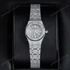 Super Clone Audemars Piguet Royal Oak Mini Frosted Gold 67630BC.GG.1312BC.01 – — on leather display