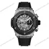 Super Clone Hublot Big Bang 42mm Rubber Strap Ceramic