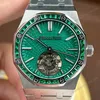Super Clone Audemars Piguet Royal Oak Selfwinding Flying Tourbillon 26532IC.EE.1220TI.01 41mm – Cuttomize Version — side profile
