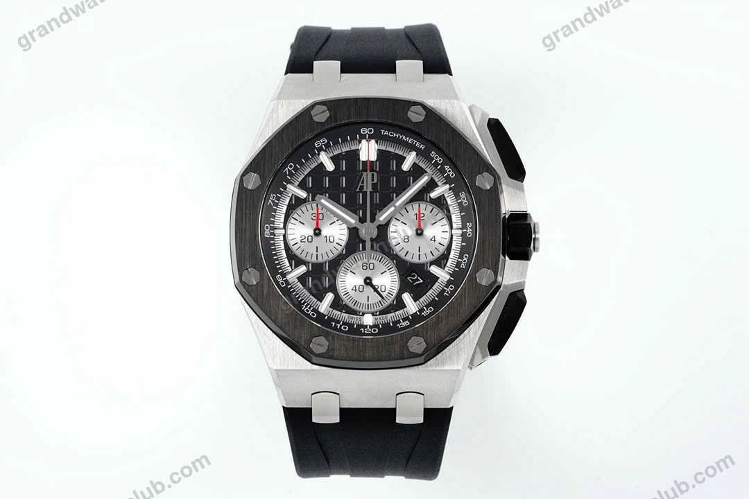 Super Clone Audemars Piguet Royal Oak Offshore Steel 26420ST 42mm Black Dial –