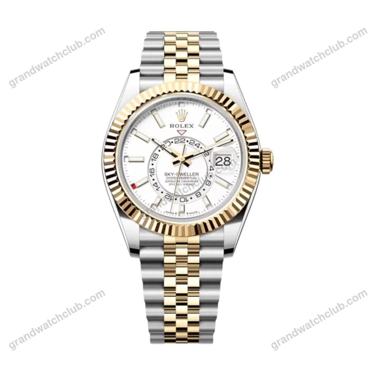 Super Clone Rolex Sky-Dweller Intense white Dial 336933