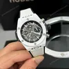 Super Clone Hublot Big Bang Unico White Ceramic 421.HX.1170.RX 44mm — dial close-up