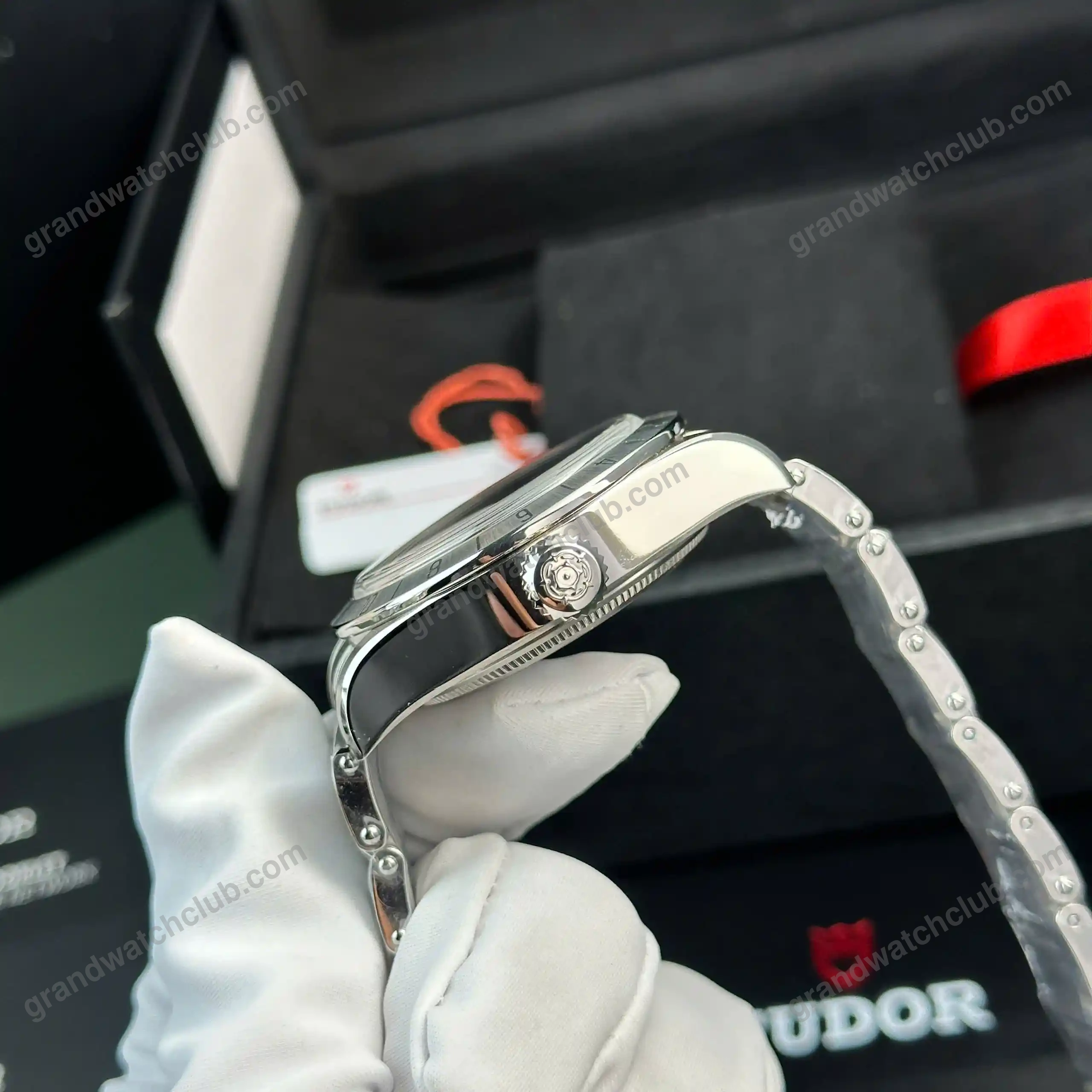 Super Clone Tudor Black Bay Pro M79470-0001 39mm Titanium β clasp and links