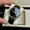 Super Clone Patek Philippe Calatrava 5227G-001 39mm Black Dial Steel — dial close-up