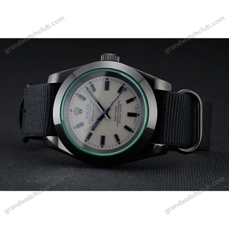 Super Clone Rolex Milgauss White Dial 622000 — side profile