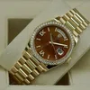 Super Clone Rolex Day-Date Carnelian Dial 128348RBR 36 mm β side profile