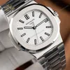 Super Clone Patek Philippe Nautilus 5711/1A-011 40mm White Dial V3 Update — case and bezel