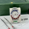 Super Clone Rolex GMT-Master II Meteorite Dial 126719BLRO “Superman” Oyster — dial close-up