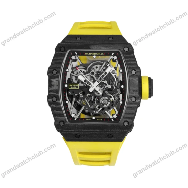 Super Clone Richard Mille RM 35-02 Richard Mille Rafael Nadal Yellow 44mm –