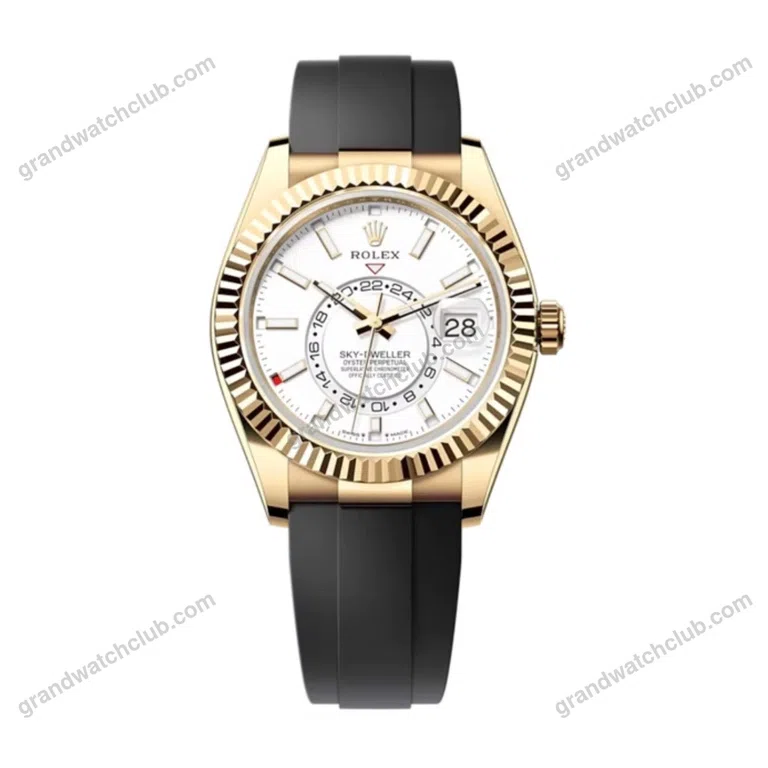 Super Clone Rolex Sky-Dweller Intense white Dial 336238
