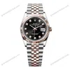 Super Clone Rolex Datejust Black Diamond Dial 126231-0019 36 mm