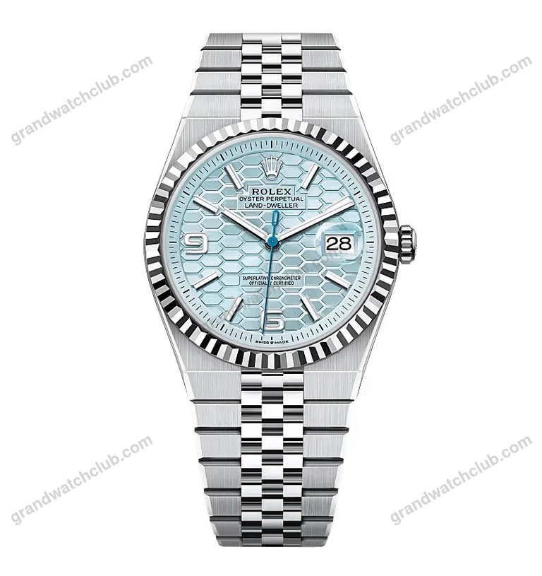 Super Clone Rolex Land-Dweller 40 mm Ice Blue Dial (2025)