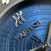 Super Clone Hublot Classic Fusion 42mm Leather Strap Ceramic — side profile