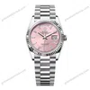 Super Clone Rolex Day-Date Pink Diamond Dial 128236-0024 36 mm