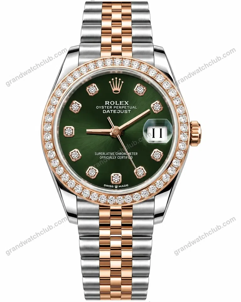 Super Clone Rolex Datejust Green Diamond Dial 278381RBR Jubilee 31 mm – Swiss SuperClone