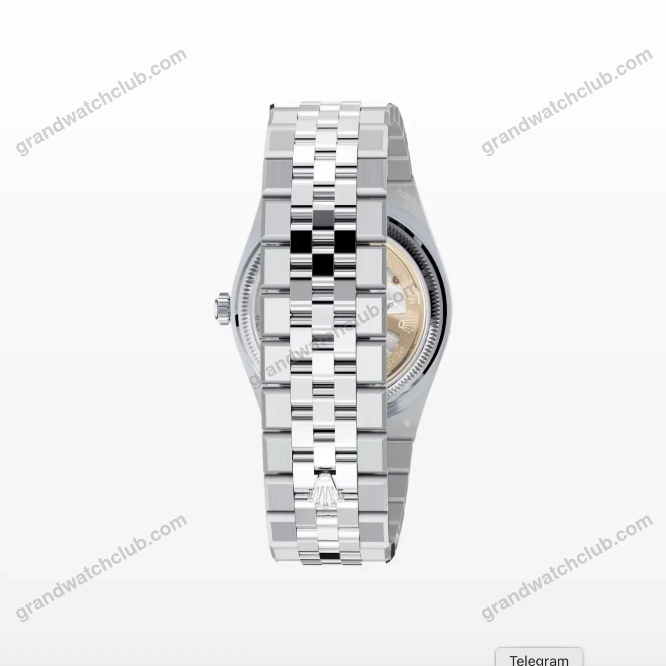 Super Clone Rolex Land-Dweller 36 mm Ice Blue Dial (2025) — side profile