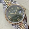 Super Clone Rolex Datejust Olive Green Roman Diamond Dial 126233-0026 36 mm — view 9