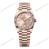 Super Clone Rolex Day-Date Rosé Diamond Dial 128235-0009 36 mm