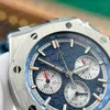 Super Clone Audemars Piguet Royal Oak Offshore Steel in Blue 26420ST 42mm — clasp and links