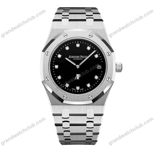 Super Clone Audemars Piguet Royal Oak Jumbo Extra-Thin 15206PT.OO.1240PT.01 39mm Black Dial