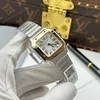Super Clone Cartier Santos De Cartier Small Model Demi Rose Gold – — case and bezel