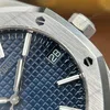 Super Clone Audemars Piguet Royal Oak 41mm Steel Bracelet Steel — on leather display