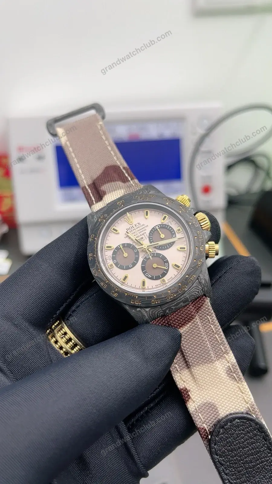 Super Clone Rolex Cosmograph Daytona DIW Desert Camo Pink 116500LN – Swiss SuperClone - photo 4